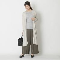 DRESS HERSELF/シルクロングカーディガン